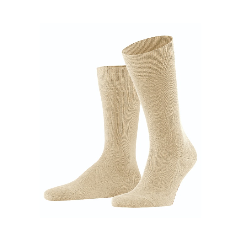 Falke Tagessocke Family New (nachhaltiger Baumwoll-Komfort) sandbraun Herren - 1 Paar